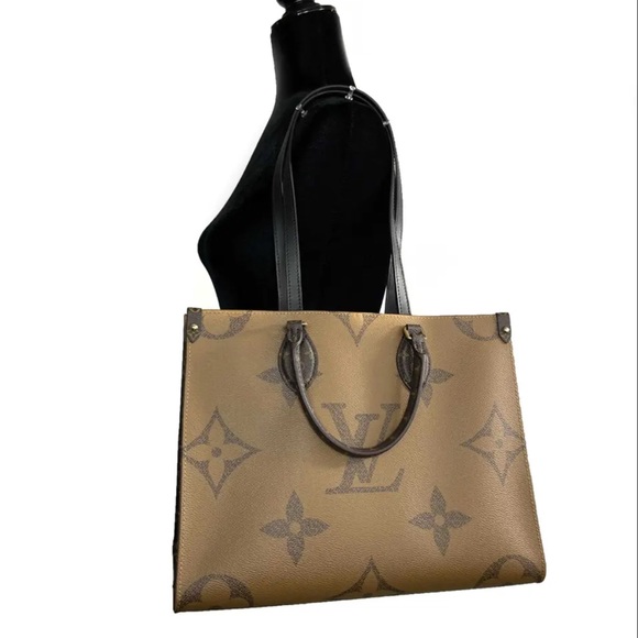 Pre-loved LOUIS VUITTON ONTHEGO MM MONOGRAM REVERSE CANVAS -PRISTINE Condition😍 - Picture 7 of 11